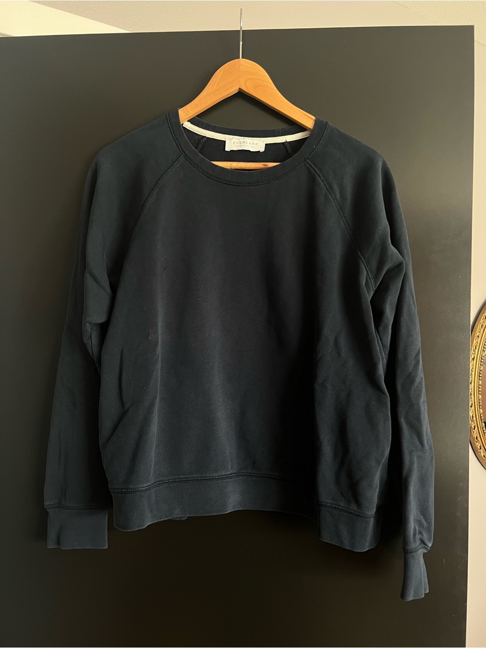 Everlane Navy Crewneck Sweatshirt
